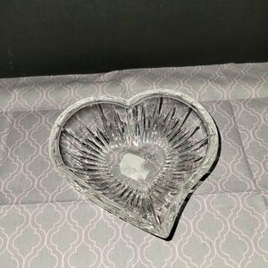 Mikasa Clear Heart-Shaped Glass Art